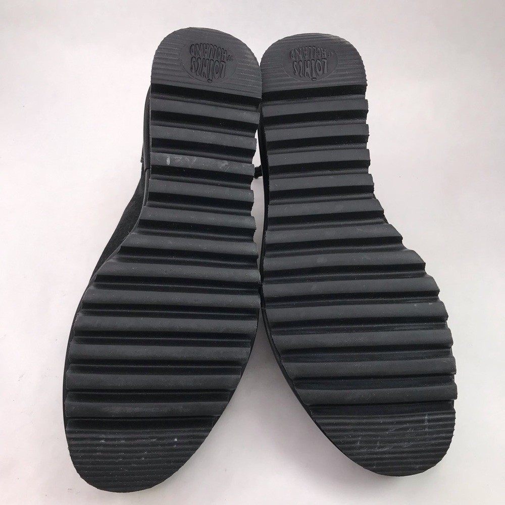 LOINTS OF HOLLAND Fusion Black Nubuck Leather Bootie Wedge Shoe - Picture 12 of 12